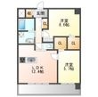 高畑T-2マンションの間取図
