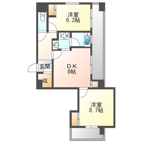 拡大写真:さくらHills NAGOYA WEST 9階901の間取り
