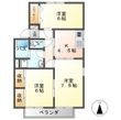 緑が丘シェルエCの間取図