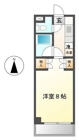 拡大写真：CLUSTER 3階303の間取り