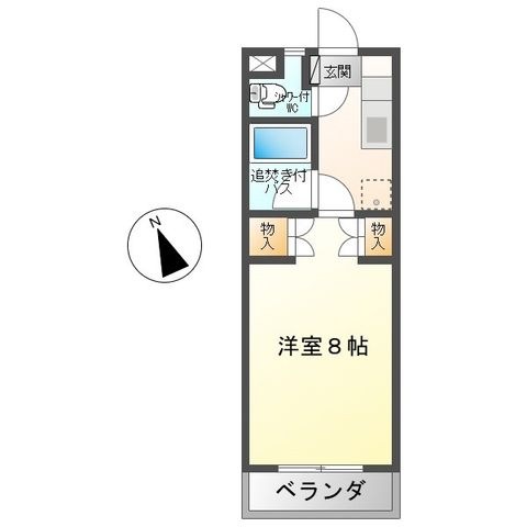 拡大写真：コピスゆとりすと 3階306の間取り