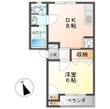 パールハイツＡの間取図
