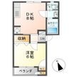 パールハイツＡの間取図