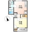 パールハイツＡの間取図