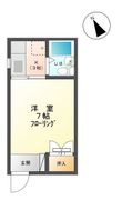 写真:ヴィーナス 2階205の間取図
