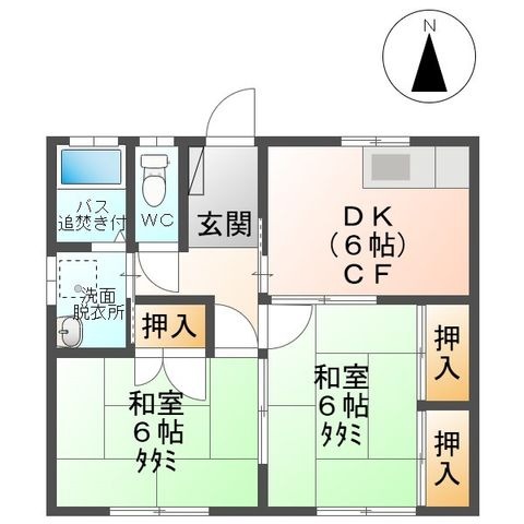 拡大写真：上田市秋和 1階101の間取り