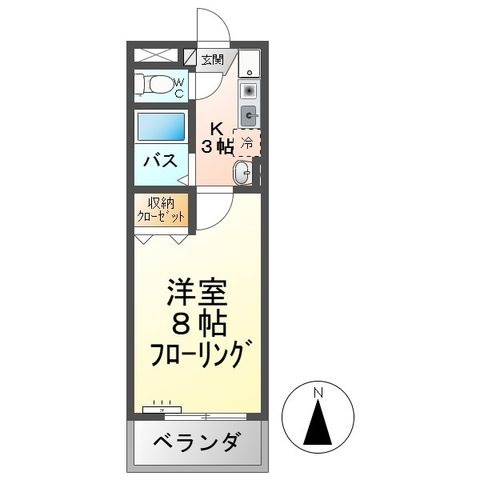 拡大写真:ラ・セゾン青木A棟 1階103の間取り