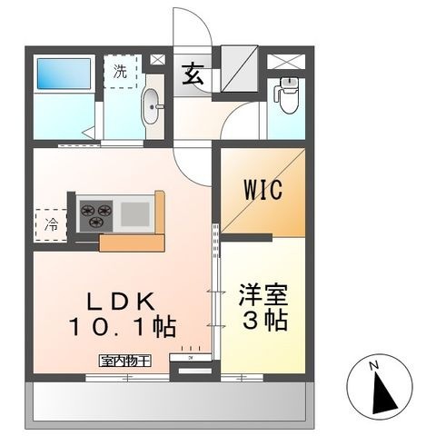拡大写真:トリシア横町NORTH 3階305の間取り
