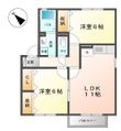 ソレイユＢの間取図