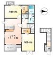 アクアヴァーレⅠの間取図