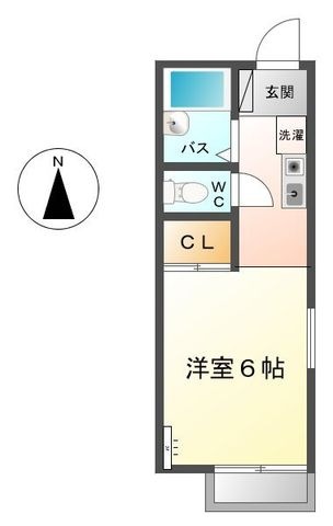 拡大写真:コーポ伊藤 1階104の間取り