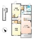 五福ガーデンBの間取図