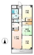 セントラルコート佳日の間取図