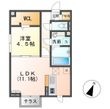 Wing　２１Ⅰの間取図