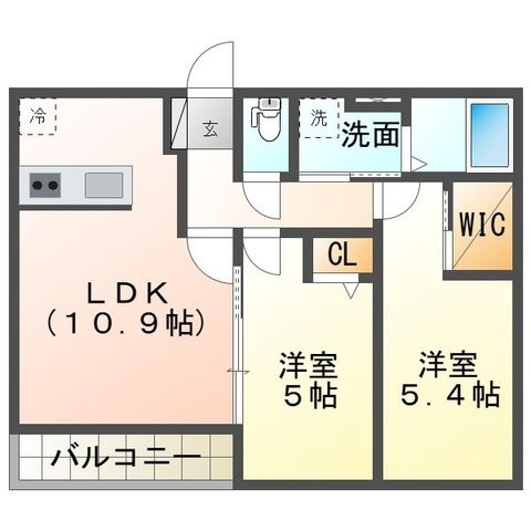 拡大写真:桑名市大字和泉 1階105の間取り