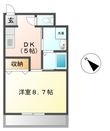 クラージュ２１の間取図