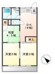 都コーポの間取図