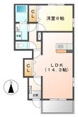 ルシヨン B棟の間取図
