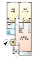 アルシュ　Ⅰの間取図