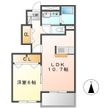 クラージュ　D棟の間取図