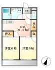 ひまわりハイツの間取図