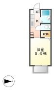 ダンケ タカミヤⅡの間取図