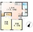 メゾンきんごろー　Ａ・Ｂ棟の間取図