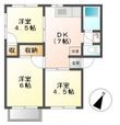 メゾンきんごろー　Ａ・Ｂ棟の間取図