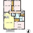 グランモア町村 A棟の間取図
