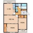 コンチネンタル布瀬2の間取図