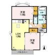 アザレアパーク Bの間取図