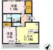 リビングタウン堀川町 A棟の間取図
