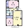 ライジングサンAの間取図