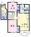 メゾン・アヴェニールAの間取図