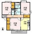 アザレアパーク Jの間取図