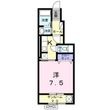 リバーサイドＲの間取図