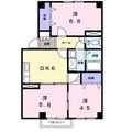 ヴィラージュ・ツボノ２の間取図