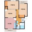 コンチネンタル布瀬1の間取図
