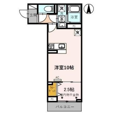 拡大写真:ドエル23 1階101の間取り