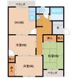 コンチネンタル布瀬1の間取図