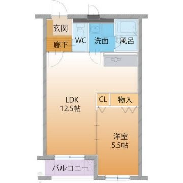 拡大写真:ハートフルコパンはやし 1階103の間取り
