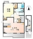 　サウスウイング味美Ⅱの間取図