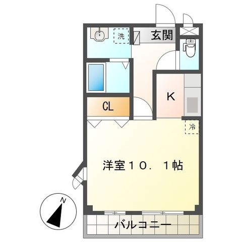 拡大写真: オルテンシア 3階301の間取り