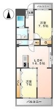 大脇マンションの間取図