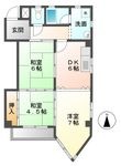 フルーヴェ1番館の間取図