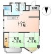 フルーヴェ1番館の間取図