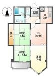フルーヴェ1番館の間取図