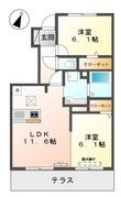 ベルデュールの間取図