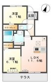 ベルデュールの間取図