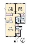 ブラン・ペーシュⅡの間取図
